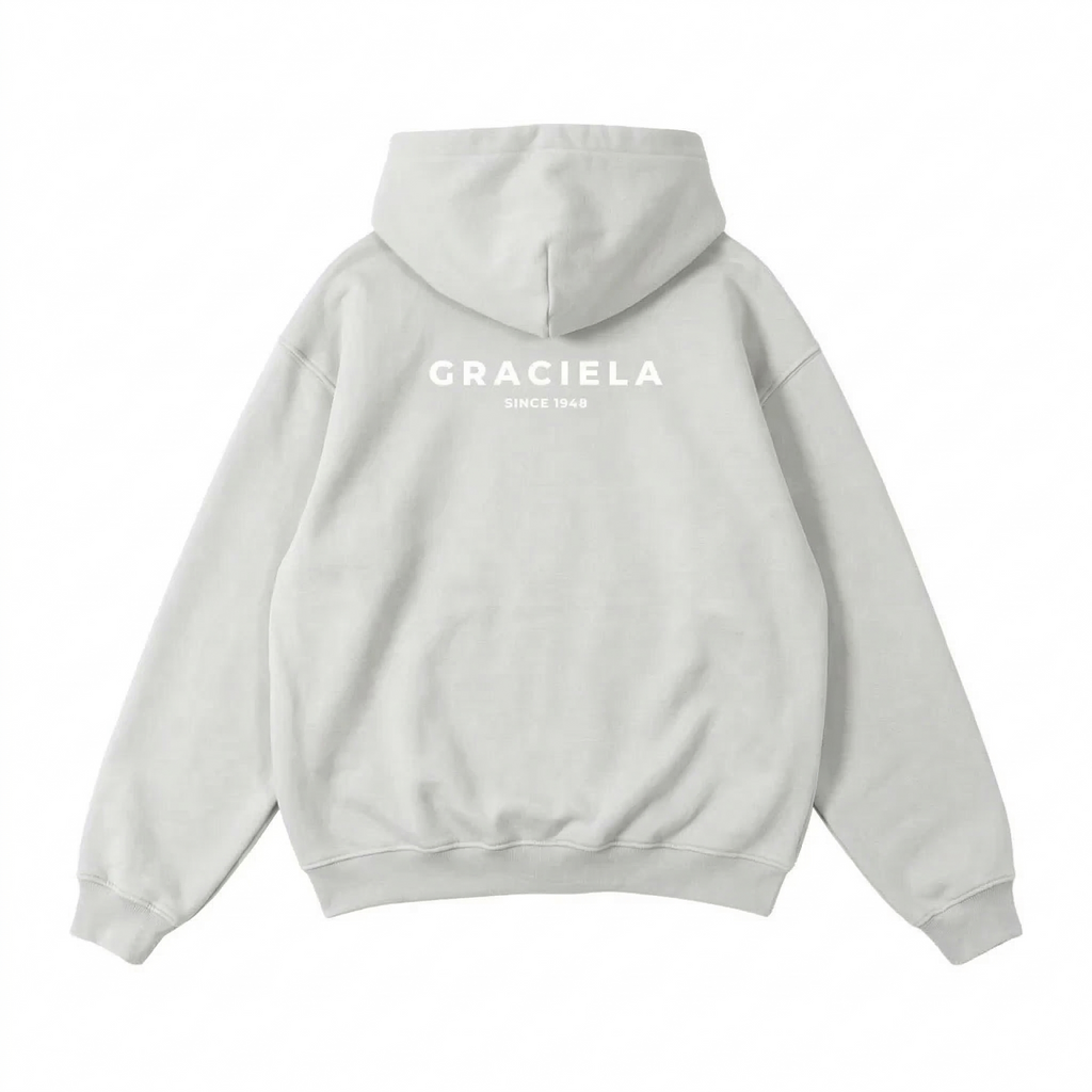 Logo Fleece Hoodie (Light Grey)
