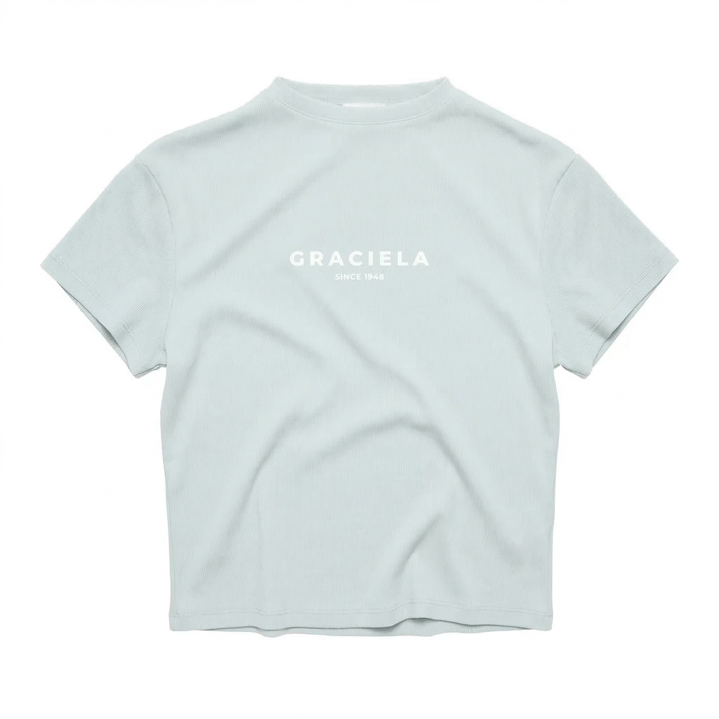 Mock Neck Logo Shirt (Mint)