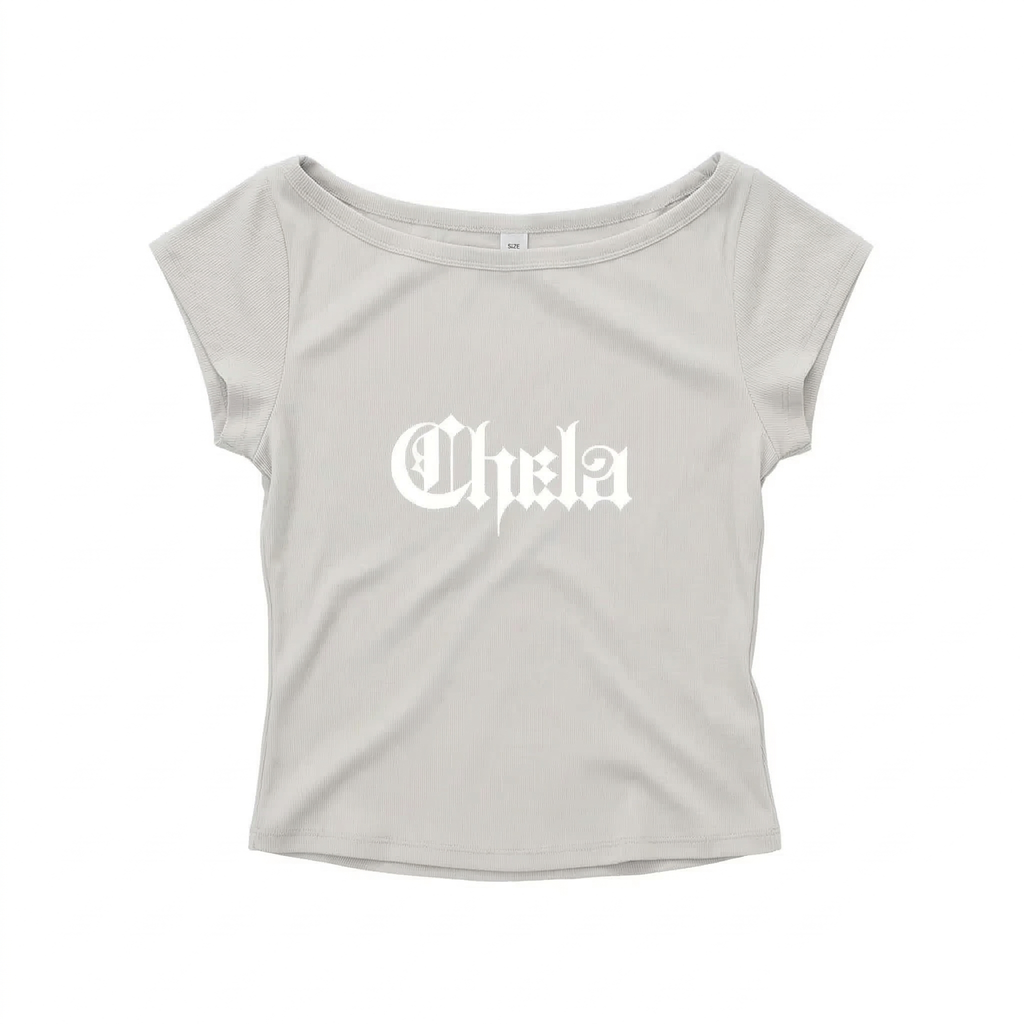 Boatneck Chela T-shirt (Stone)