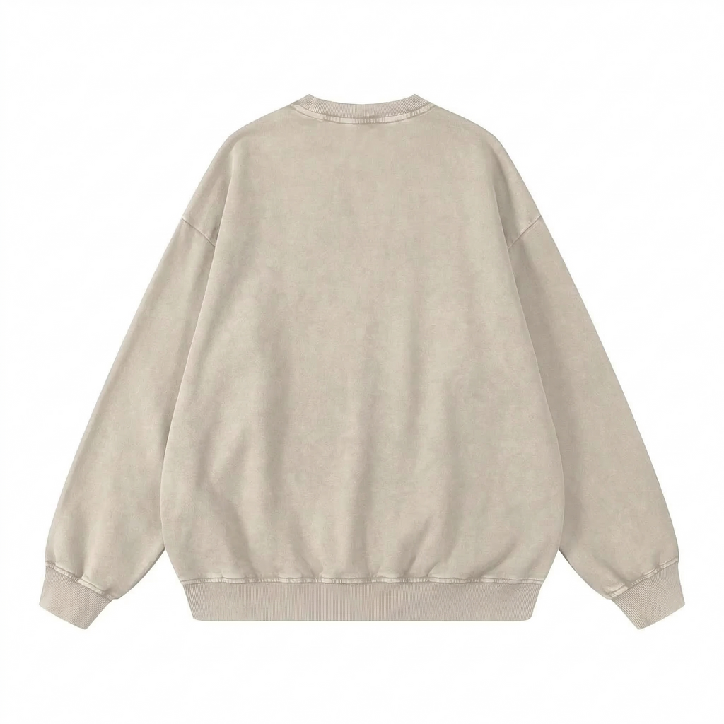 Oversized Logo Sweatshirt (Wheat)