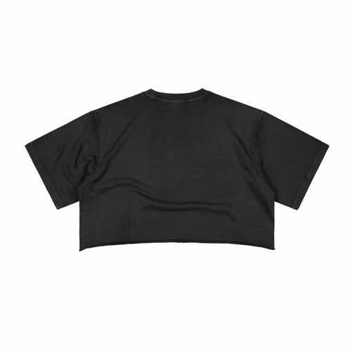 Chela Crop Top (Washed Black)