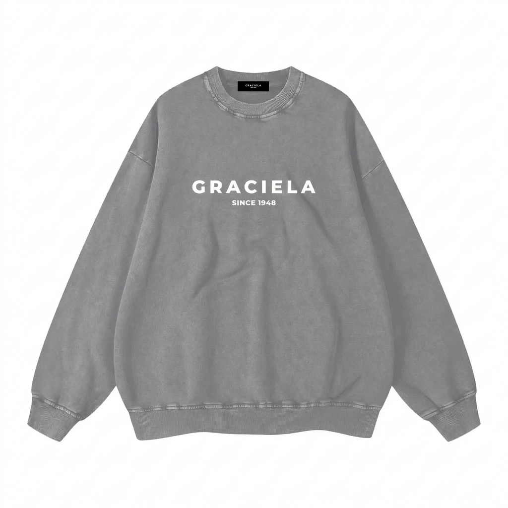 Oversized Logo Sweatshirt (Grey)