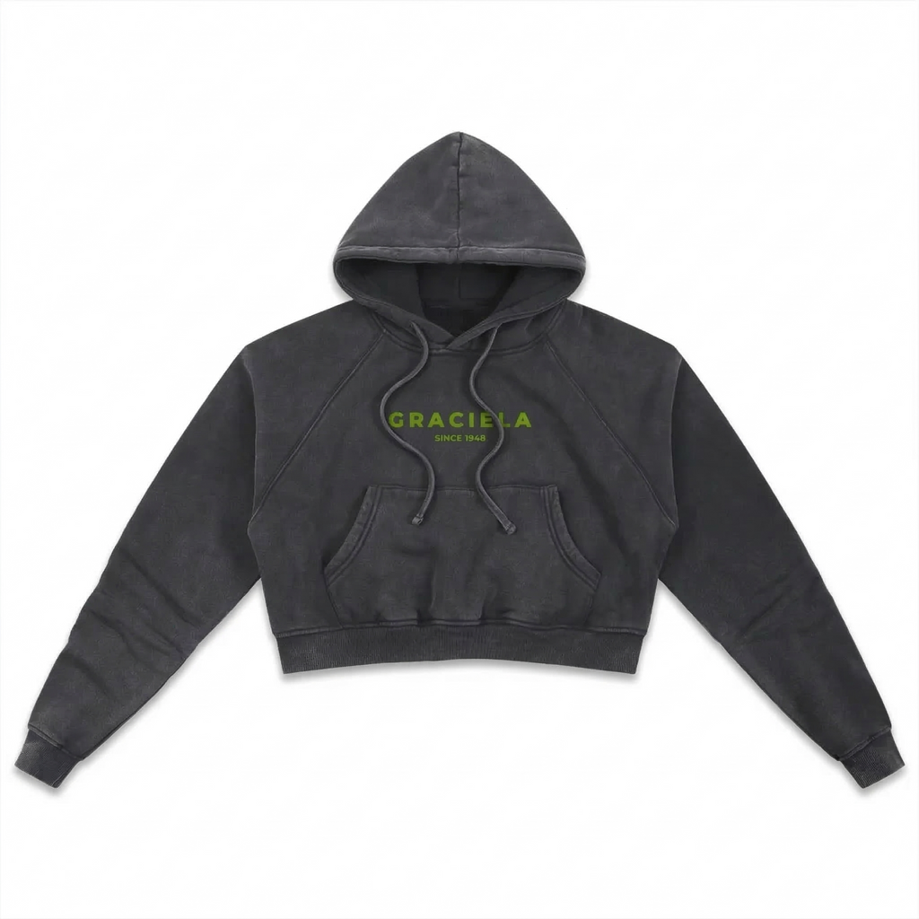 Botanical Chela Cropped Hoodie