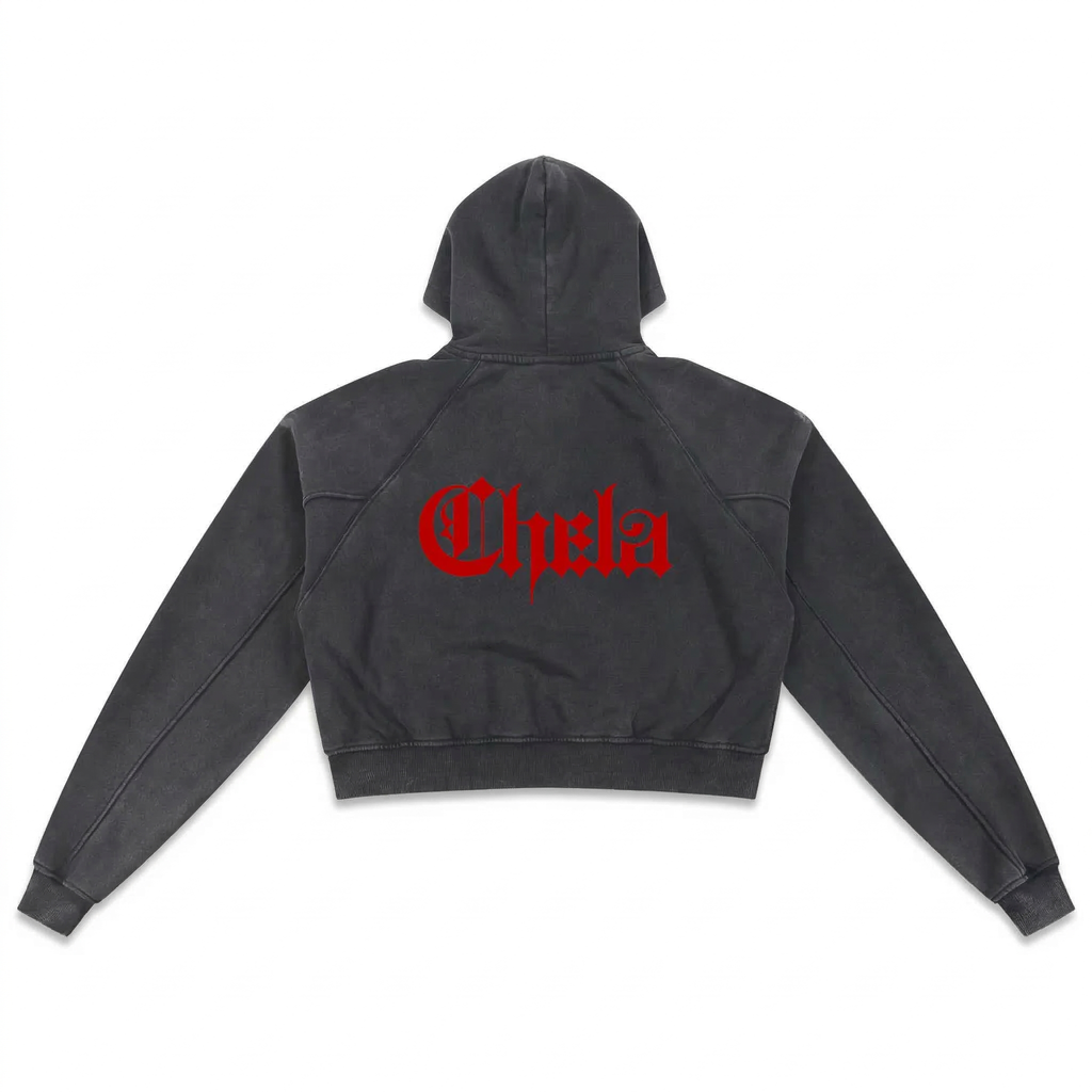 Chela Cropped Hoodie