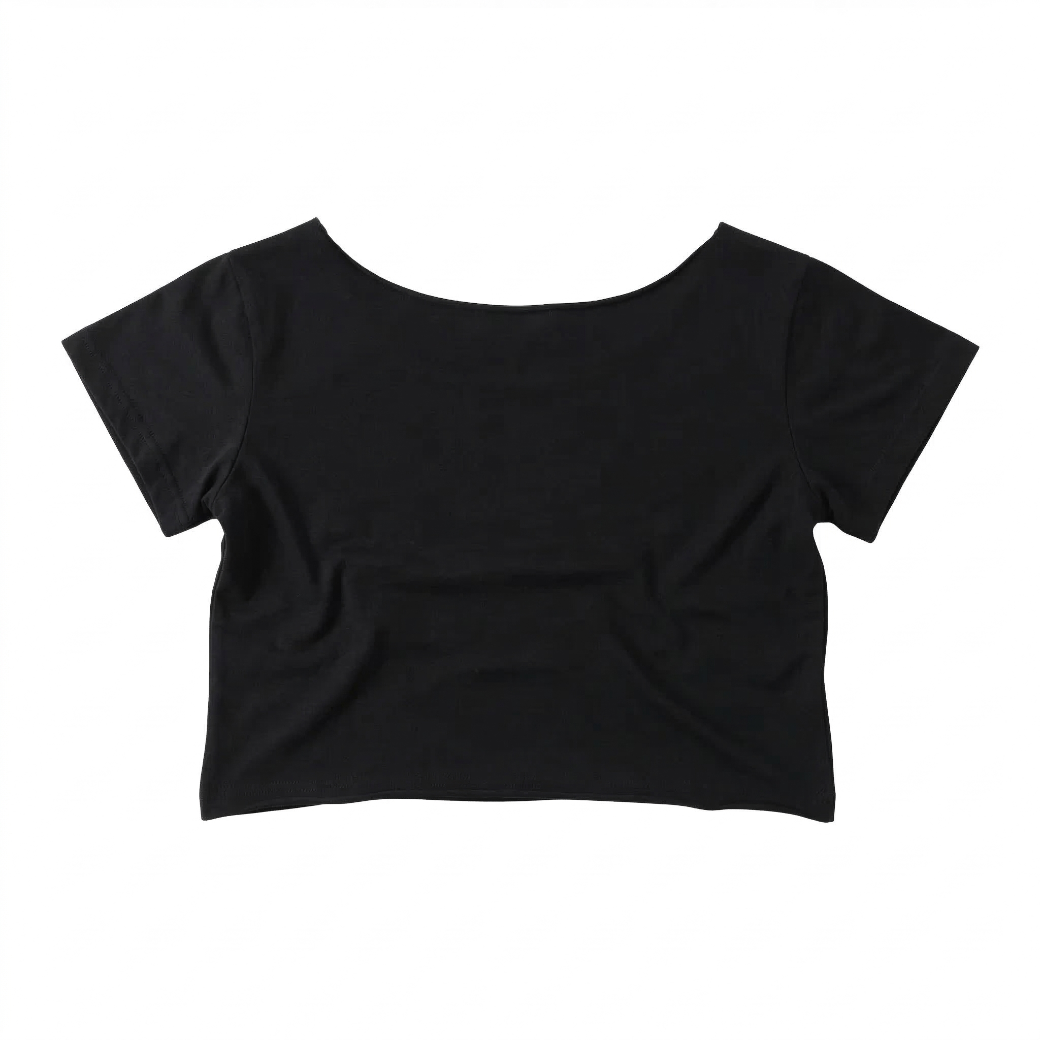 Off-Shoulder Chela Crop-Top (Black)