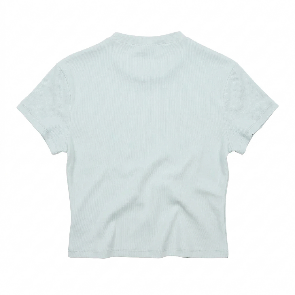 Mock Neck Logo Shirt (Mint)