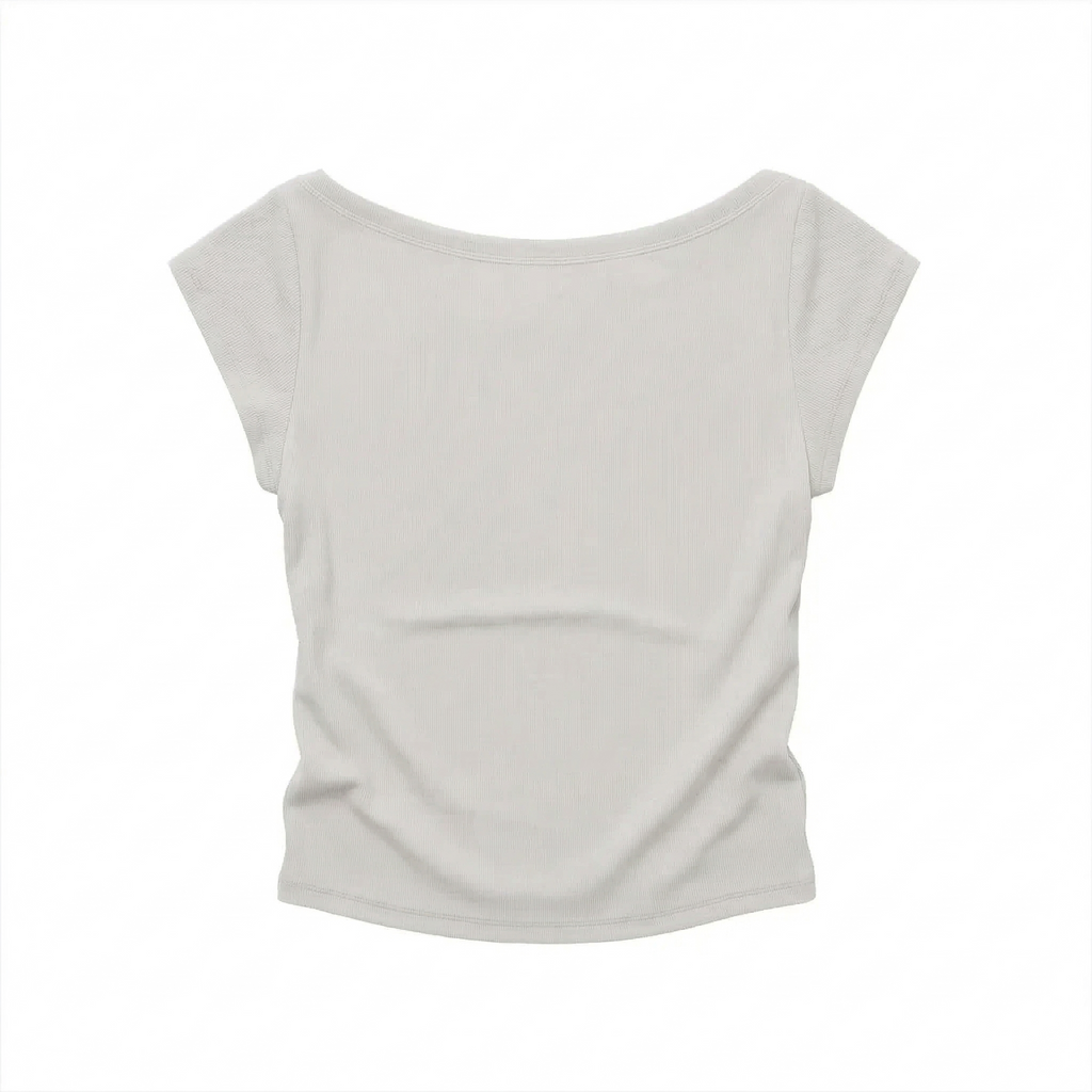 Boatneck Chela T-shirt (Stone)