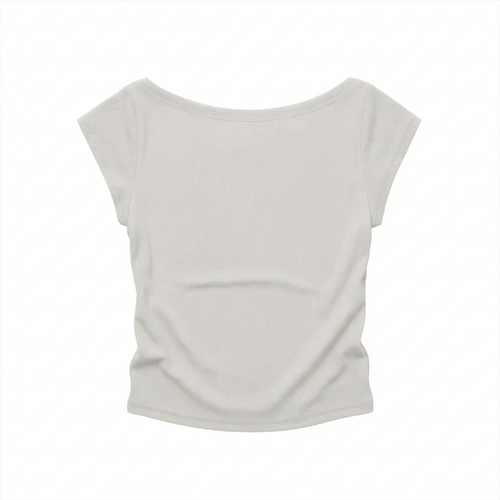 Boatneck Chela T-shirt (Stone)