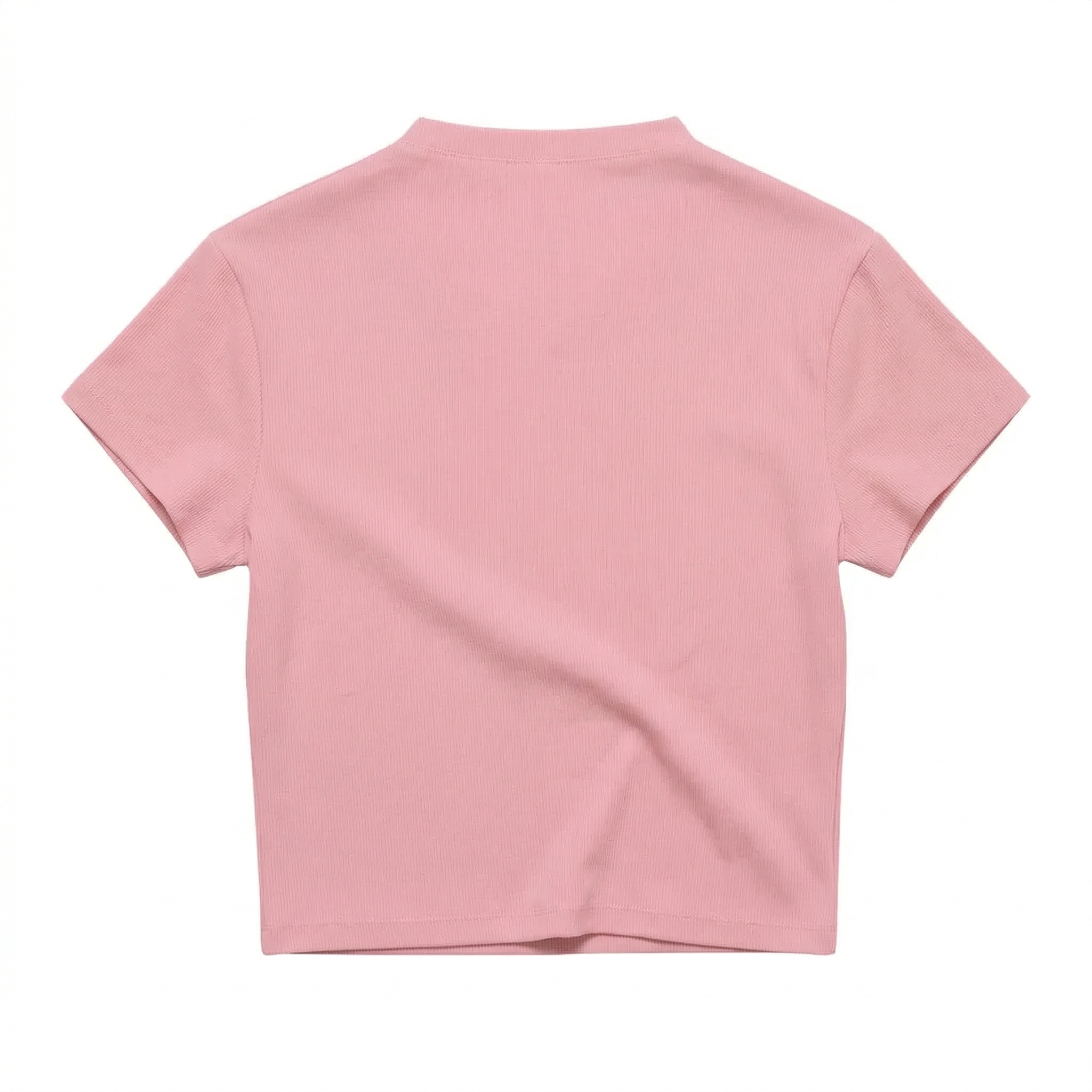 Mock Neck Logo Shirt (Rose)