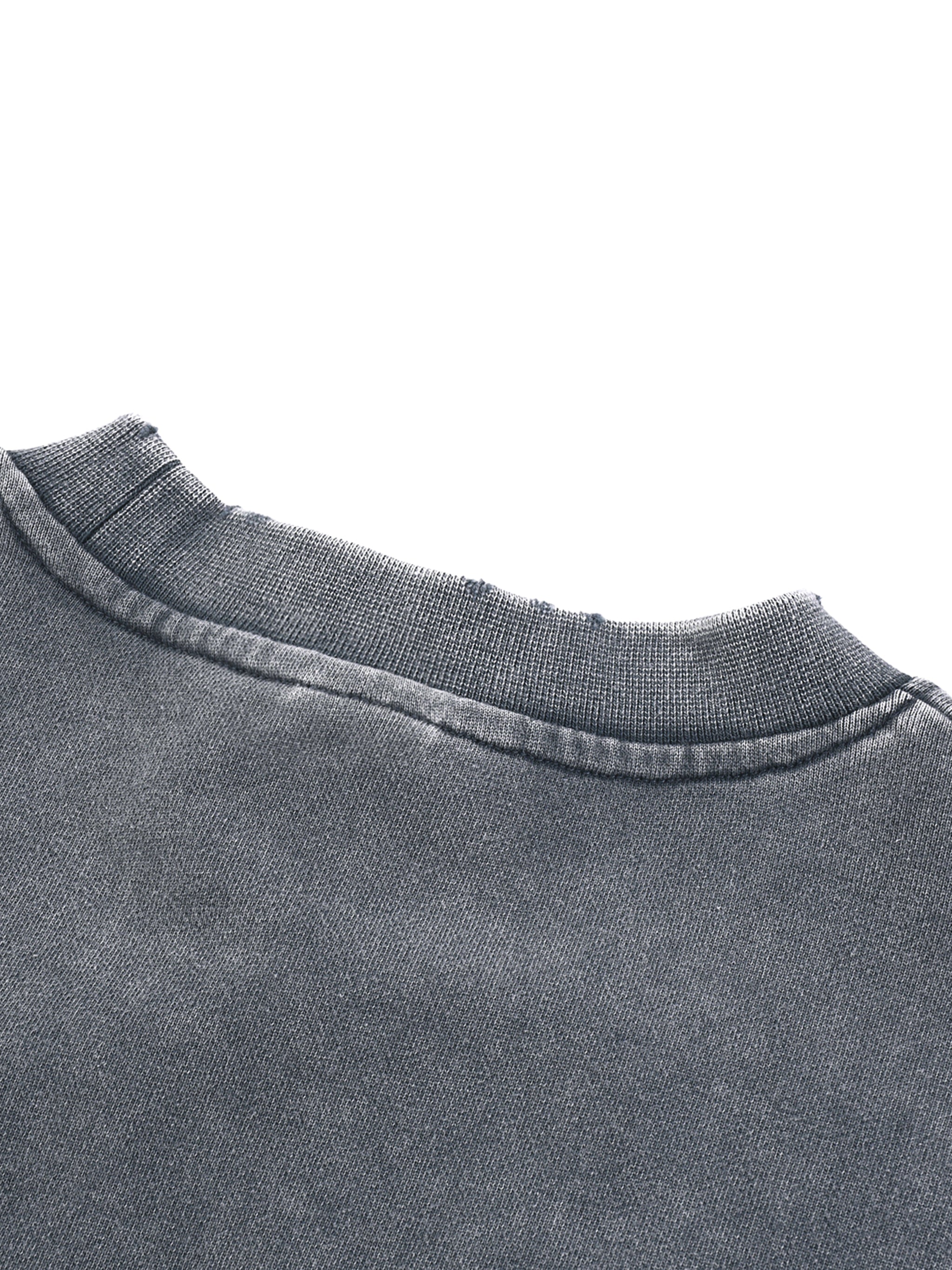 Cropped Sweatshirt (Slate Gray)